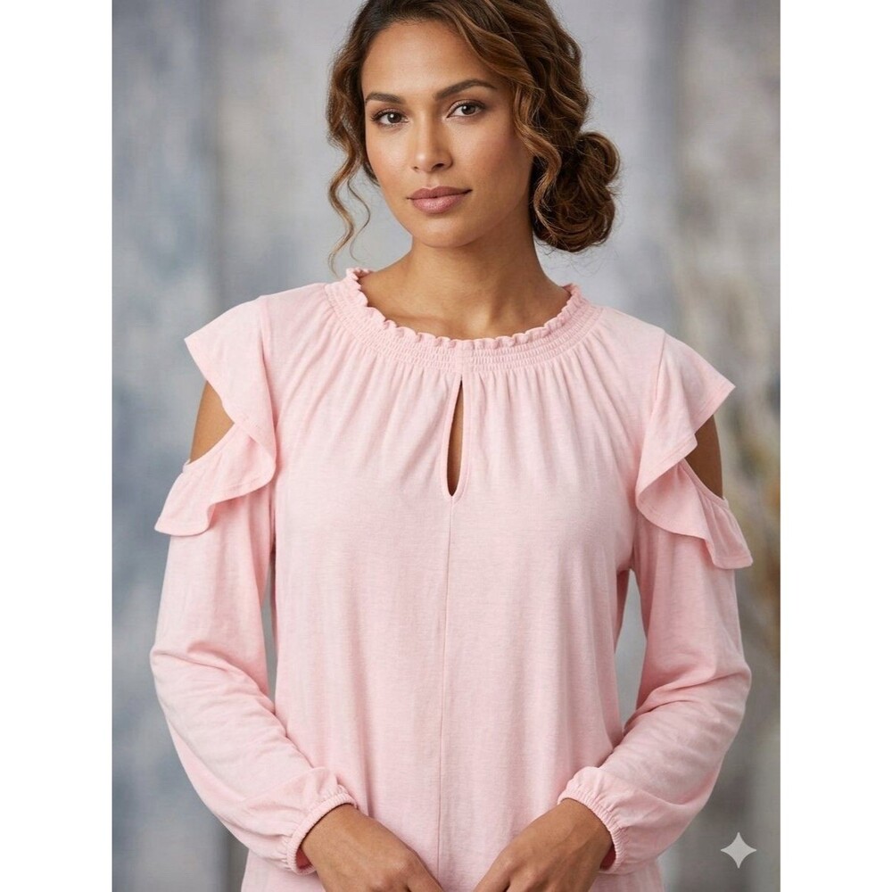 Lauren Ralph Lauren Women’s Pink Long Sleeve Blouse Size XL